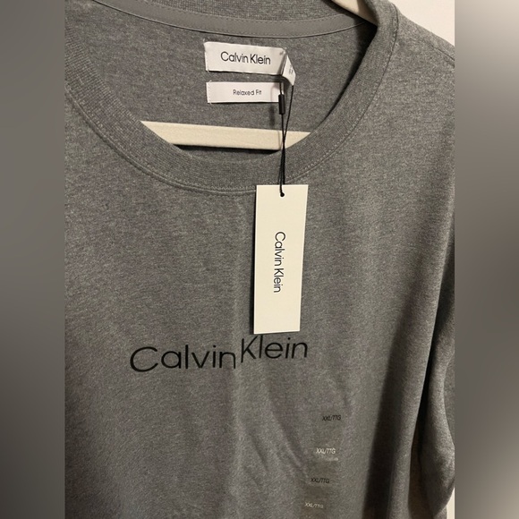 Calvin Klein Men’s Relaxed Fit CK Logo Crewneck T-Shirt, Size XXL - Picture 2 of 2